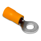 Kit Terminal Pré-isolado Olhal Rv | Cabo 4 E 6mm² | Furo Ø6,2